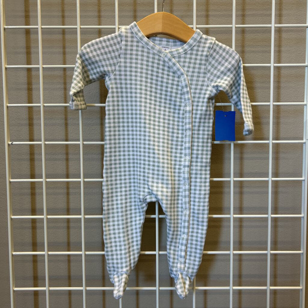 Nordstrom Gingham Snap Sleeper - 3m
