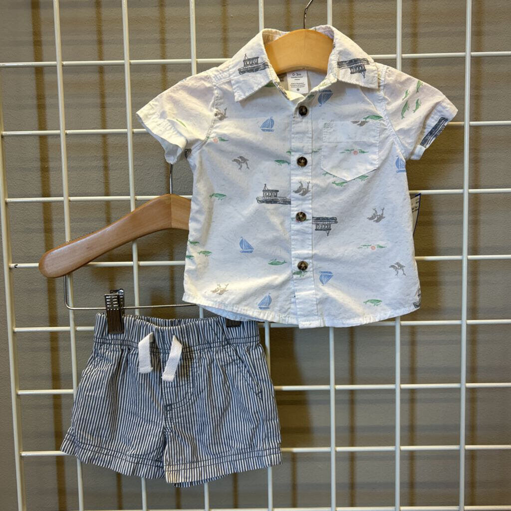 Carter's Sail Two Pc Set - 0/3m