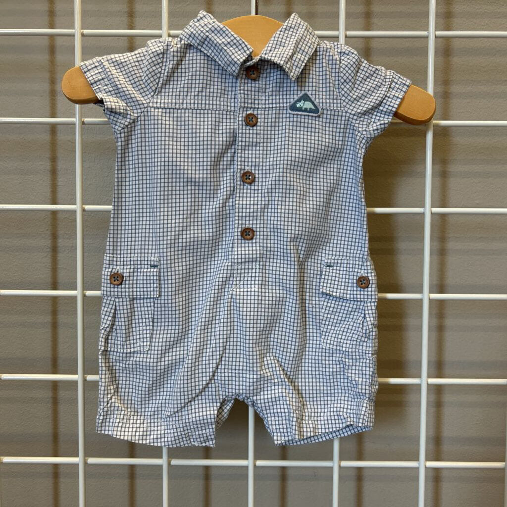 Carter's Square Short Romper - NB