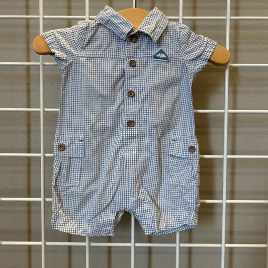 Carter's Square Short Romper - NB