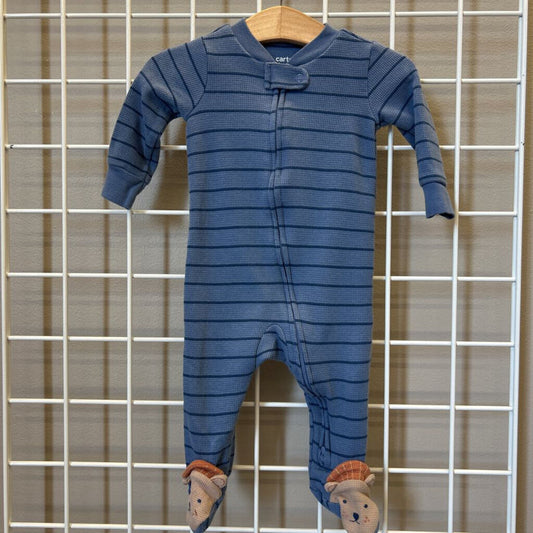 Carter's Stripe Zip Sleeper - 6m