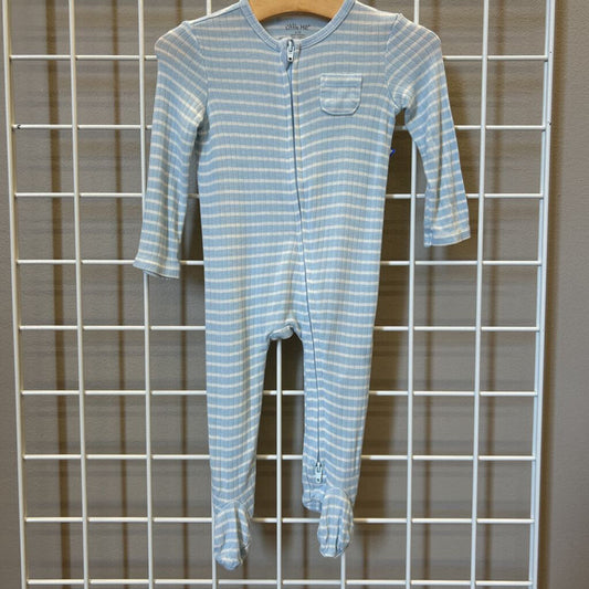 Little Me Stripe Zip Sleeper -9m