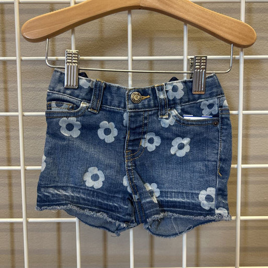 Cat & Jack Floral Denim Shorts - 12m