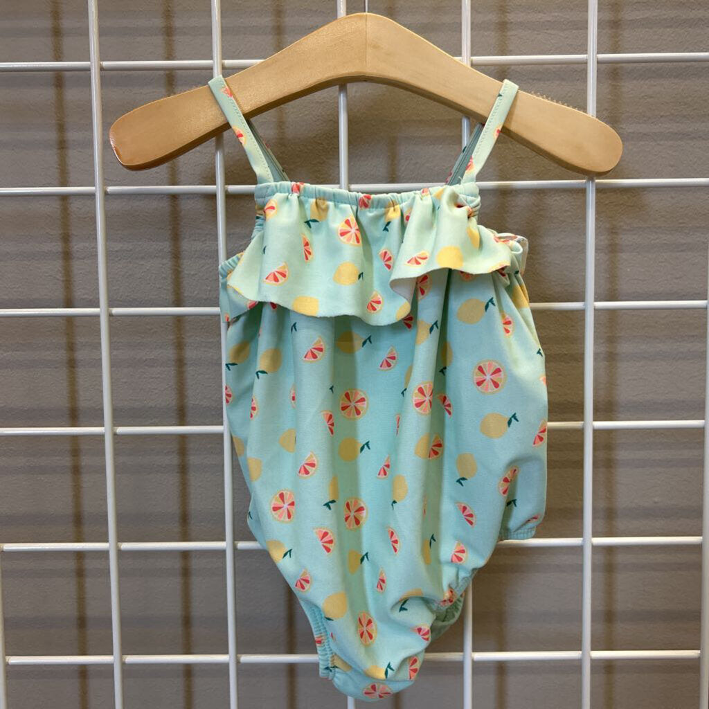 Old Navy Citrus One Pc Swim - 6/12m