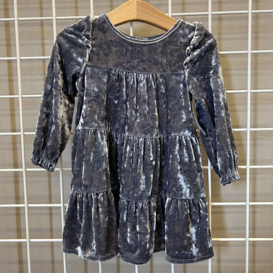 Cat & Jack Velvet LS Dress - 2T