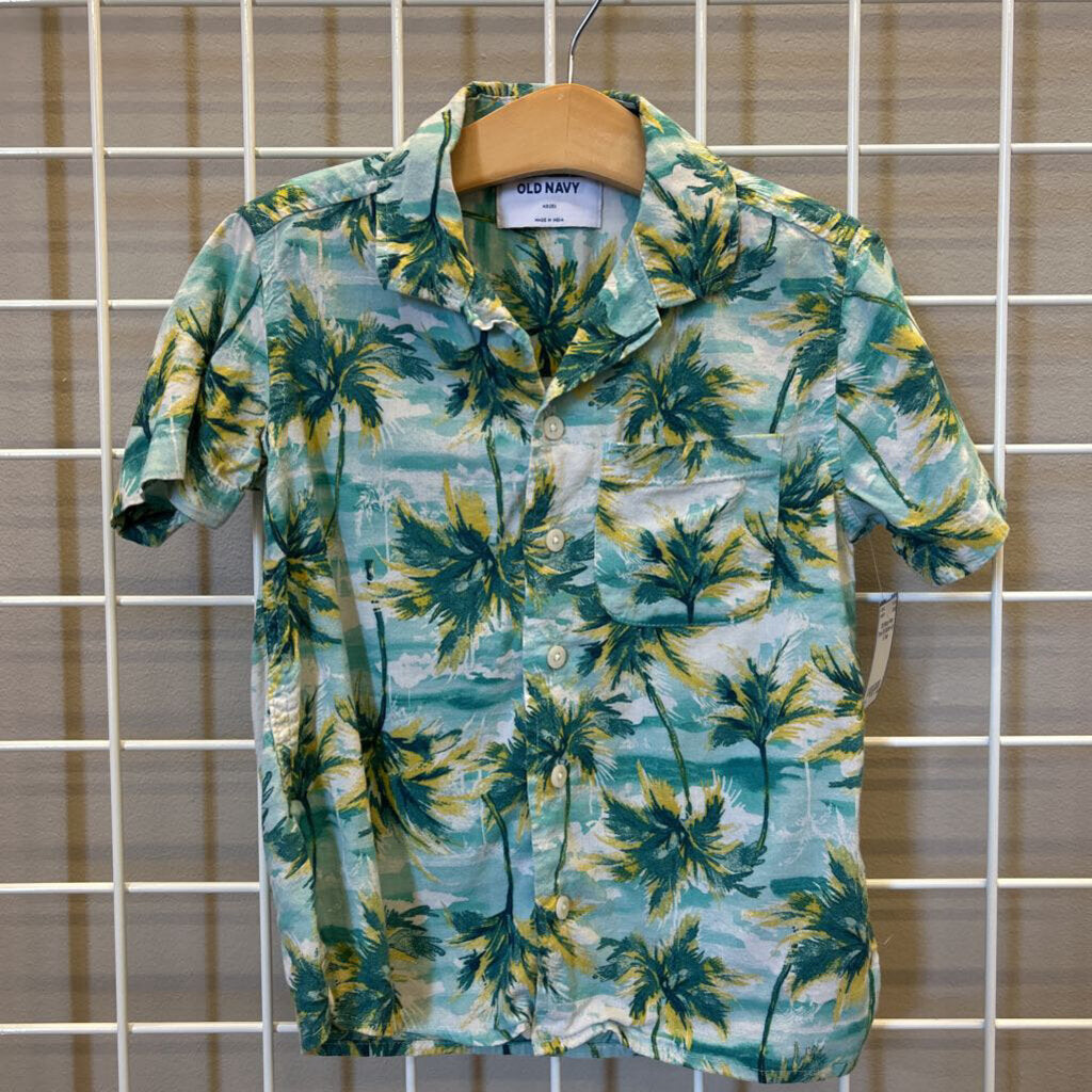 Old Navy Palm Tree SS Button Up - 5