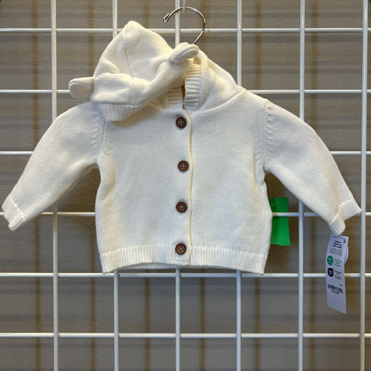 NWT Carter's Knit Hoodie Cardigan - NB