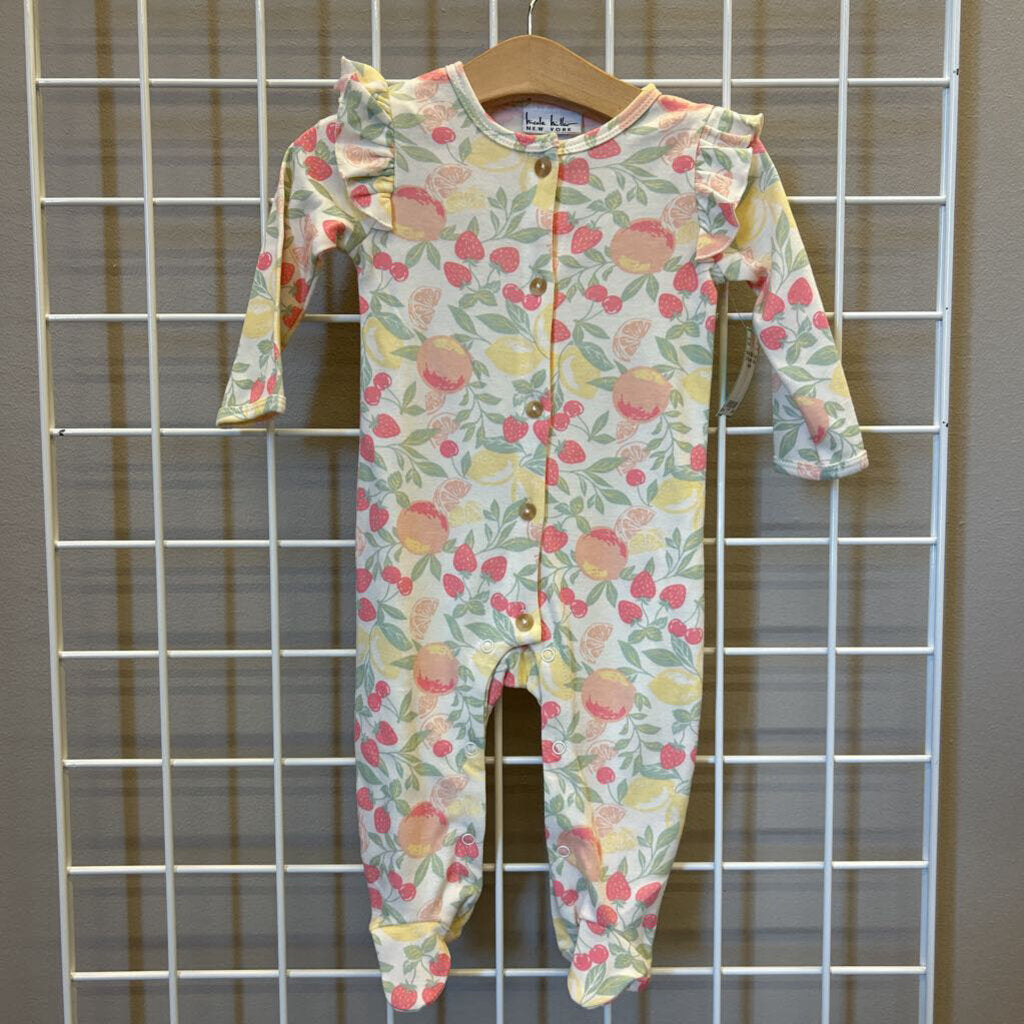 Nicole Miller Citrus LS Romper - 6/9m