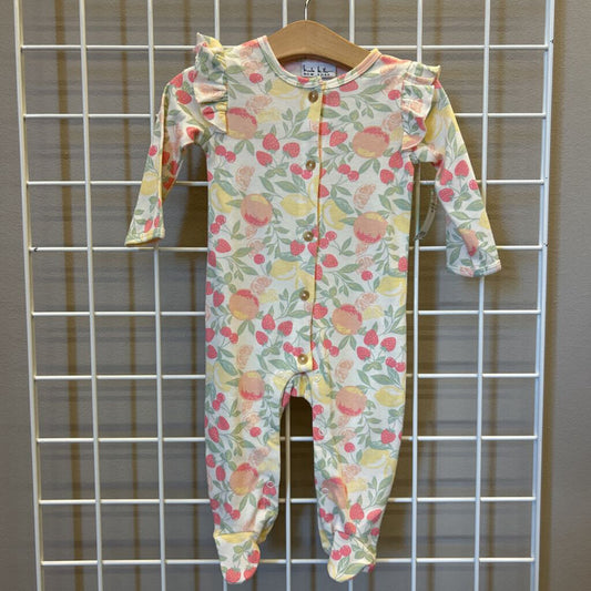 Nicole Miller Citrus LS Romper - 6/9m