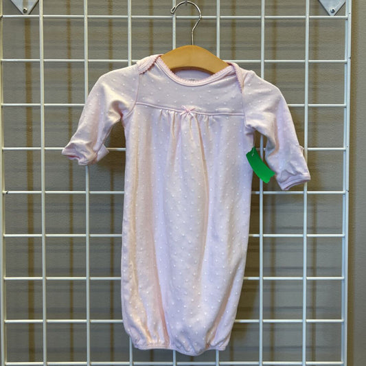 Little Me Dot Sleeping Gown - 0/3m