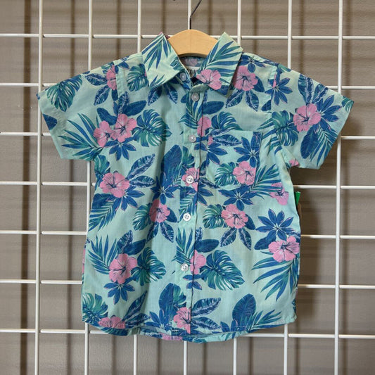 NWT Alex & Jack Tropical SS Button Up - 4