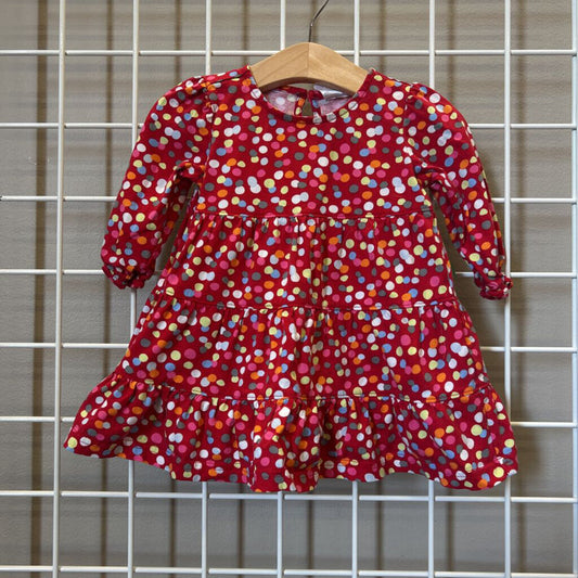 Hanna Andersson LS Dot Twirl Dress - 6/12m