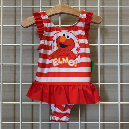 Sesame Street Elmo One Pc Swim - 2T