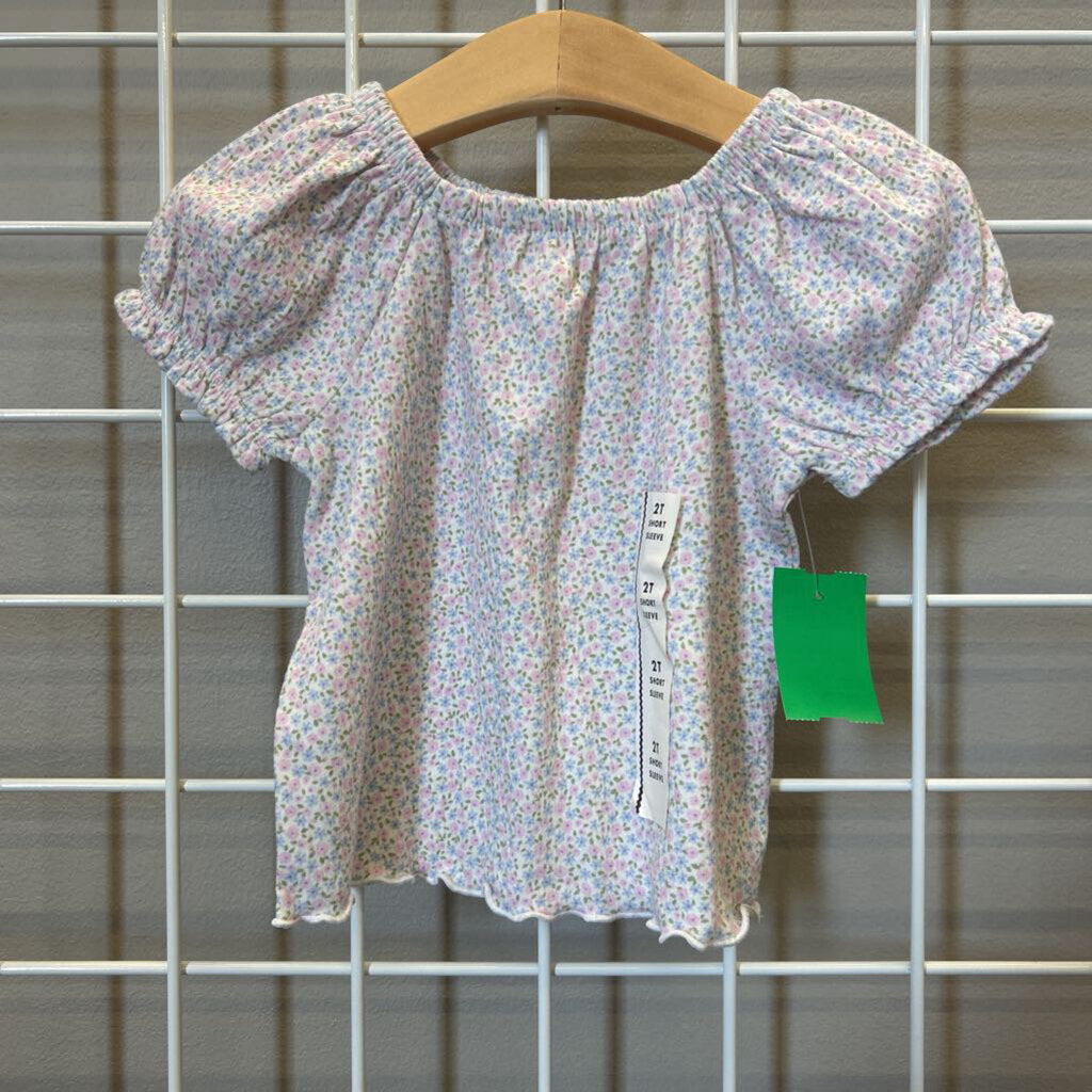 NWOT Cat & Jack Floral SS Top - 2T