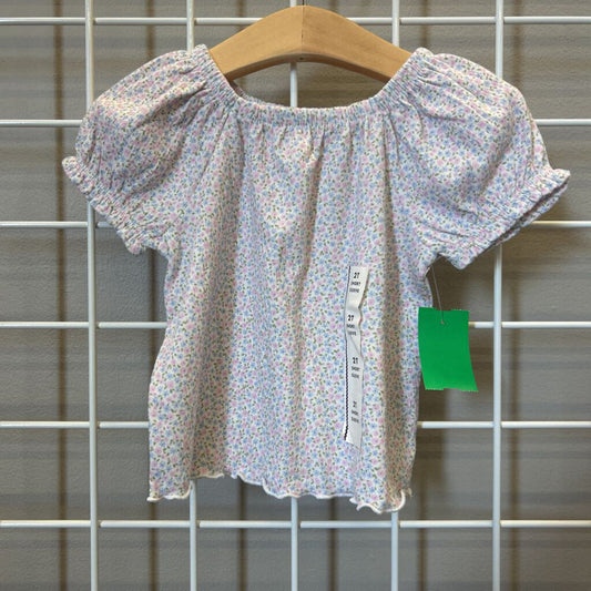 NWOT Cat & Jack Floral SS Top - 2T