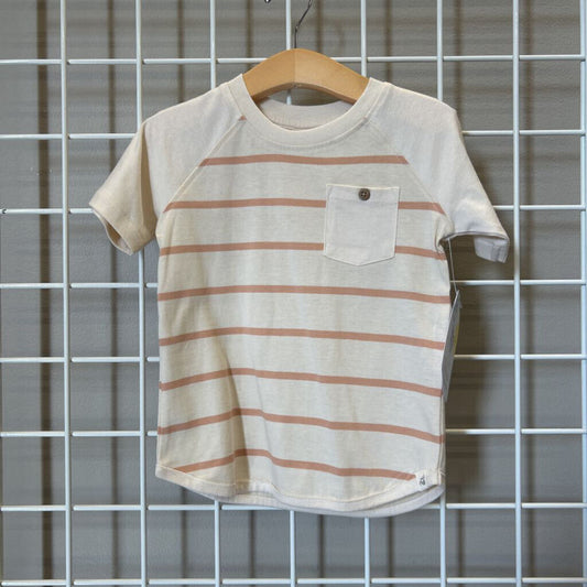 NWT Burt's Bees Striped SS Tee - 3T