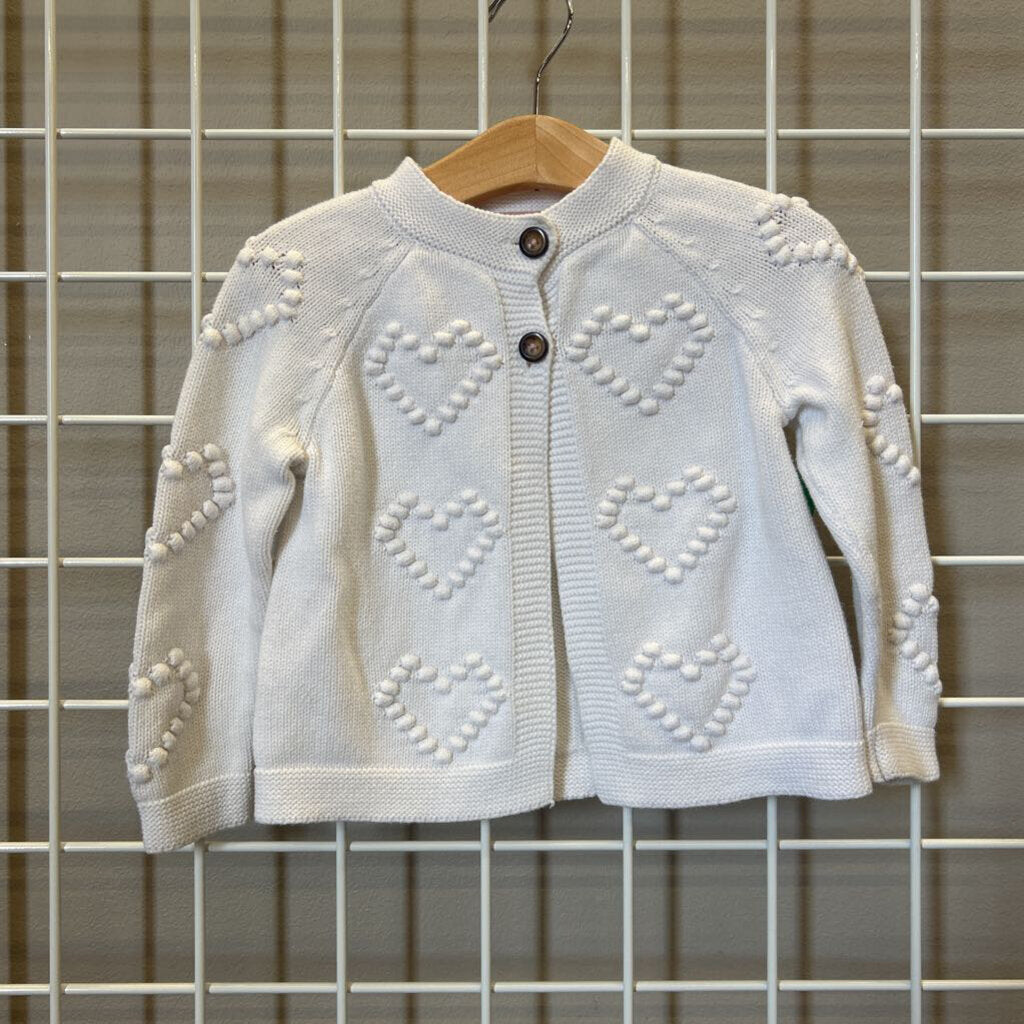 Baby Boden Heart Cardigan - 2/3