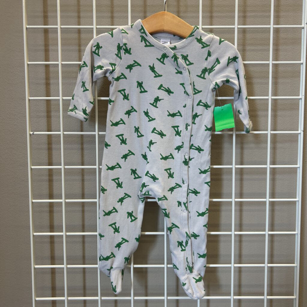 Nordstrom Army Man Snap Sleeper - 6m