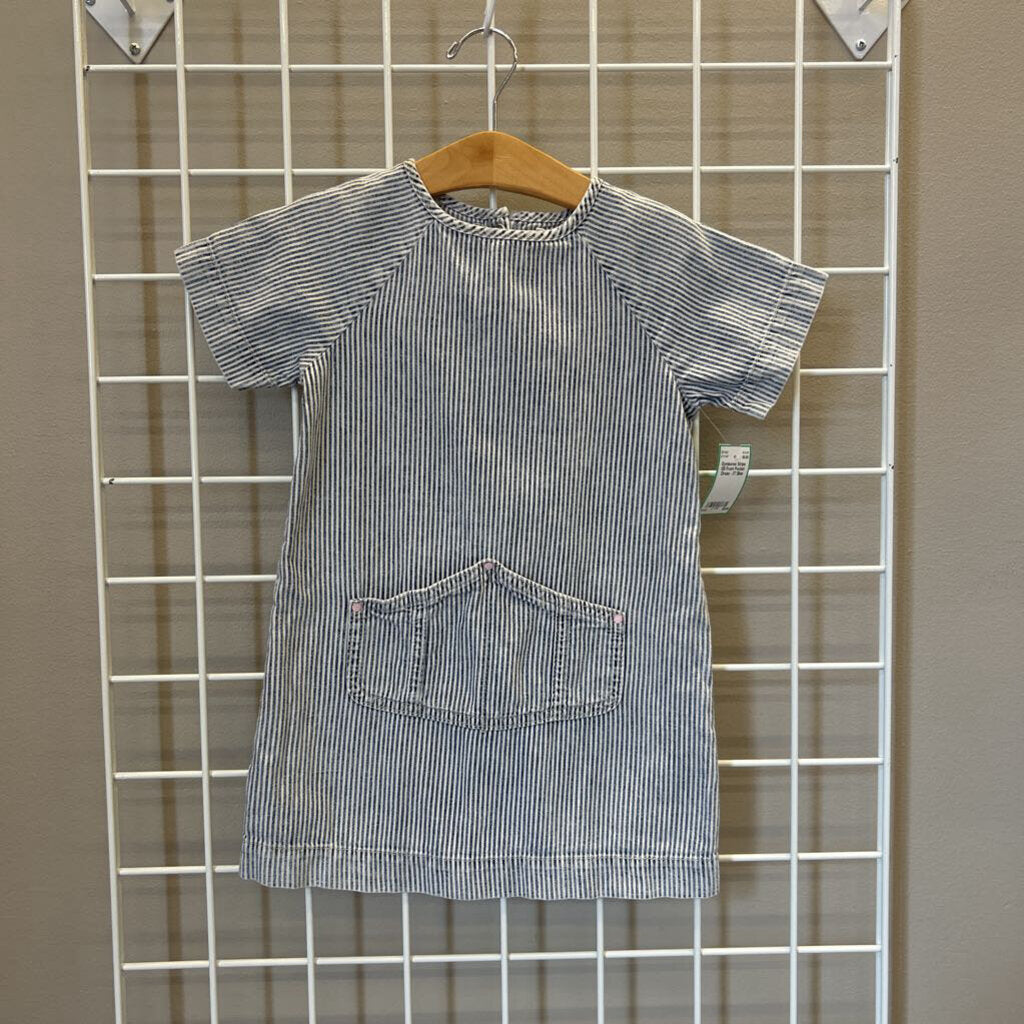 Gymboree Stripe SS Front Pocket Dress - 3T