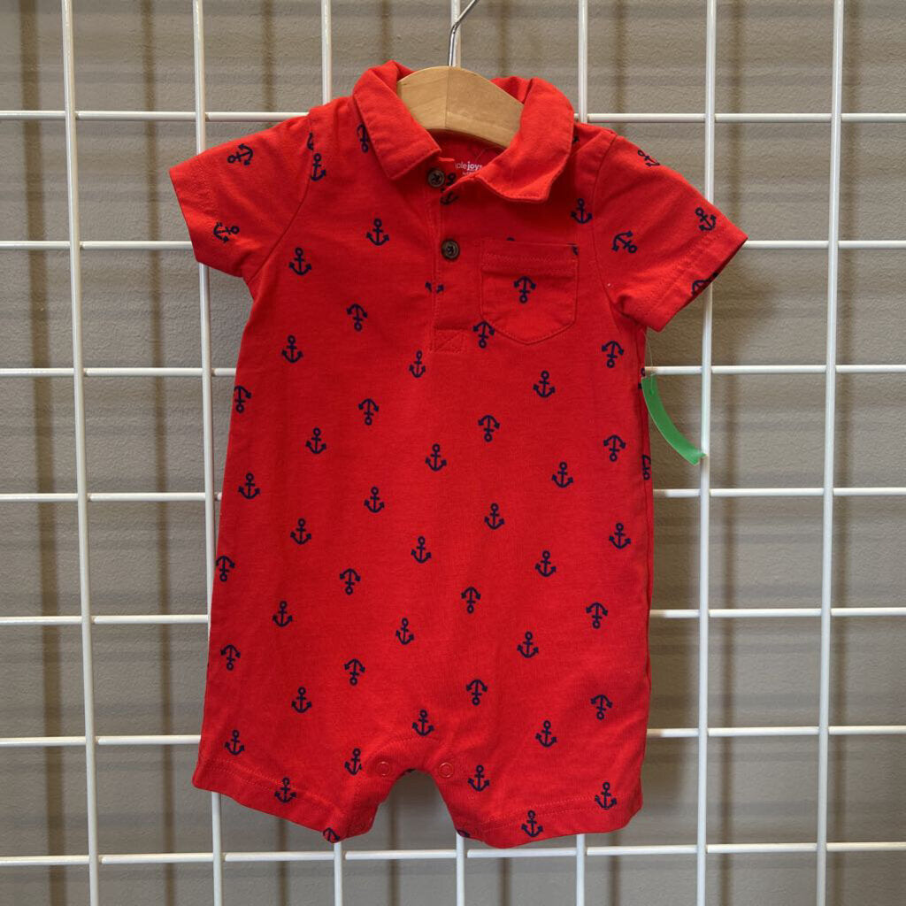 Carter's Anchor Short Romper - 3/6m
