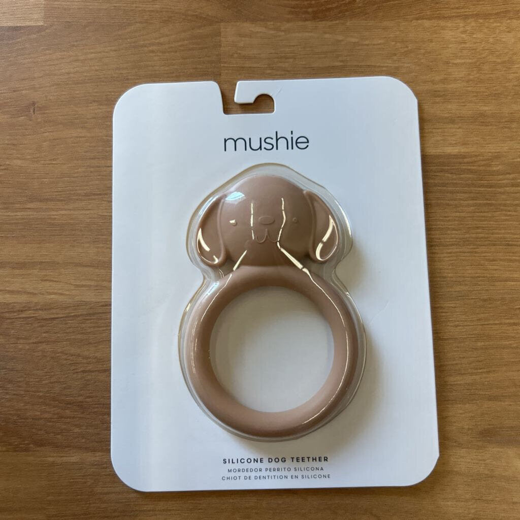 NEW Mushie Silicone Dog Teether