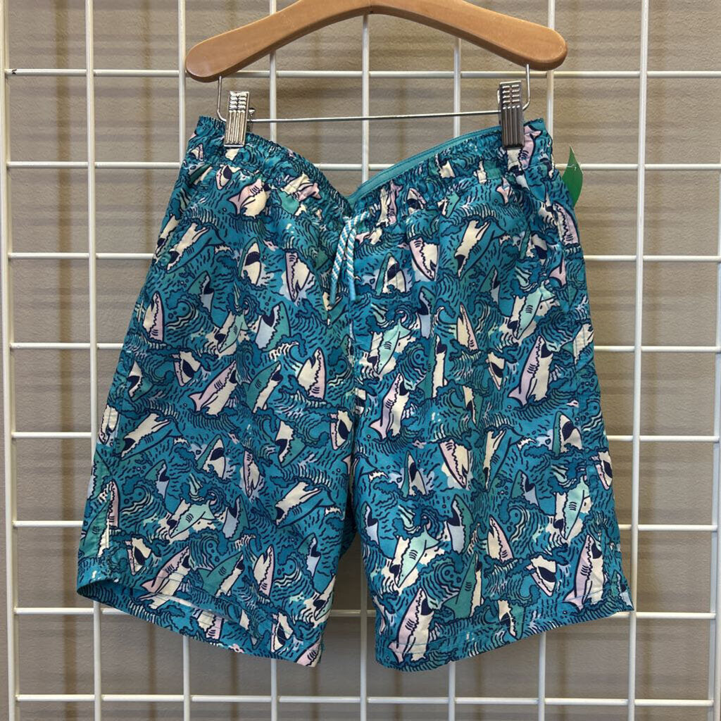 Cat & Jack Shark Swim Shorts - 10/12