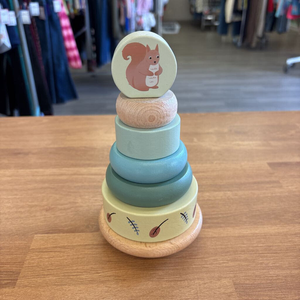 Squirell Wood Stacking Toy