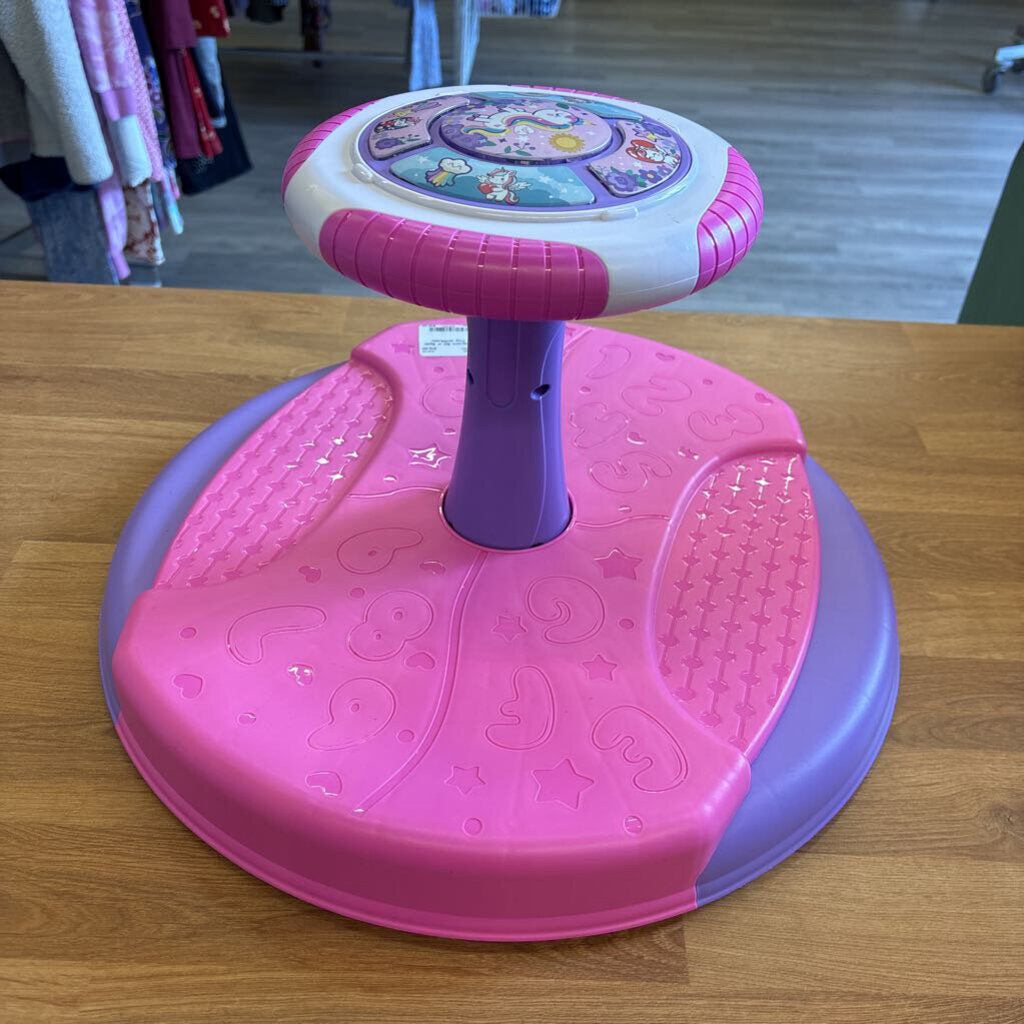 Unicorn Sit n' Spin Toy w/Music