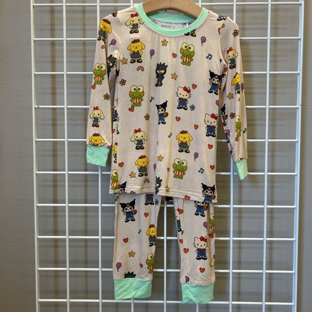 NWT Bamboostachio Helly Kitty Pjs - 3T