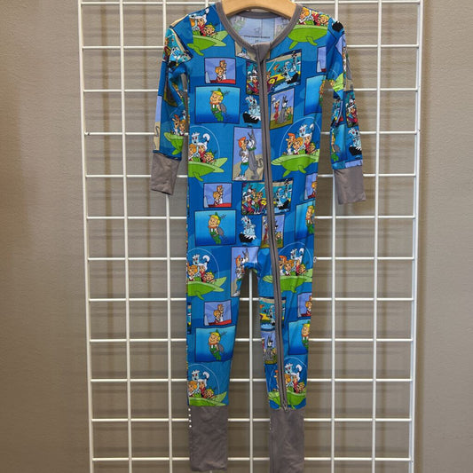 NWT Little Peanut Bamboo The Jetsons Zip Sleeper - 2T