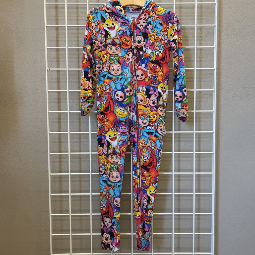 Boo Boo Bamboo Character Zip Hoodie Coverall - 3T