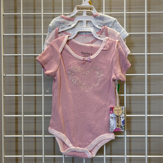 NWT Bear Paw SS Onesies - 6/9m