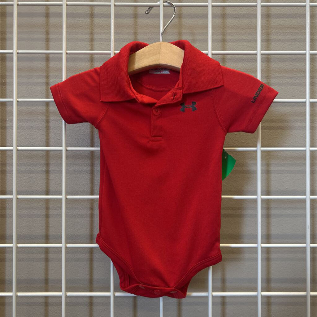 Under Armour Active Polo SS Onesie - 3/6m
