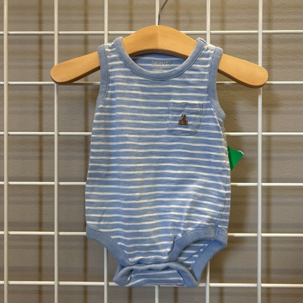 Baby Gap Stripe SS Onesie - 3/6m