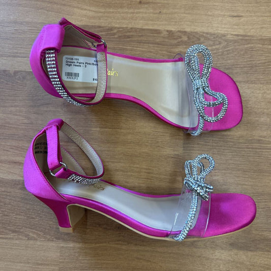 Dream Pairs Pink/Bow High Heels - 2