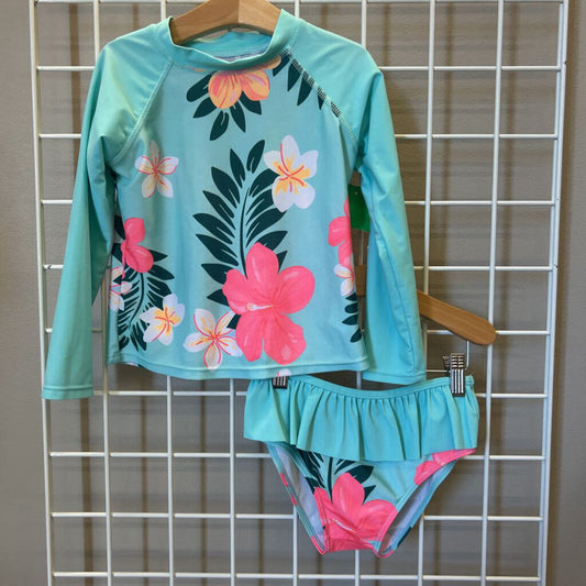 No Brand Floral Two Pc Swim - 7