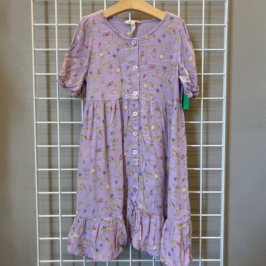 Matilda Jane Floral SS Button Dress - 12