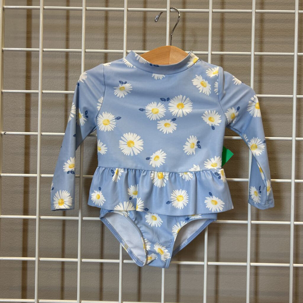 Carter's Daisy LS One Pc Swim - 12m