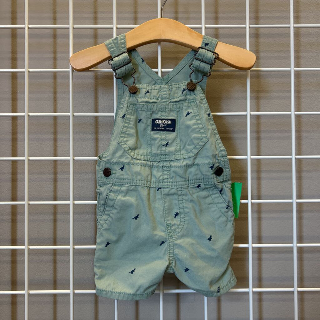 Osh Kosh Dino Short Overalls - 9m