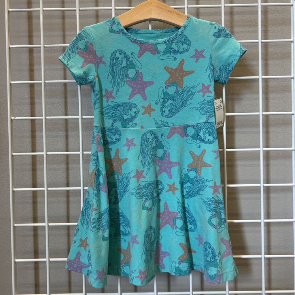 Disney Little Mermaid SS Twirl Dress - 4T
