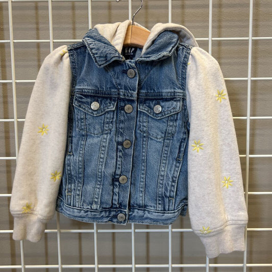 Gap Kids Mixed Fabric Denim Jacket - 4