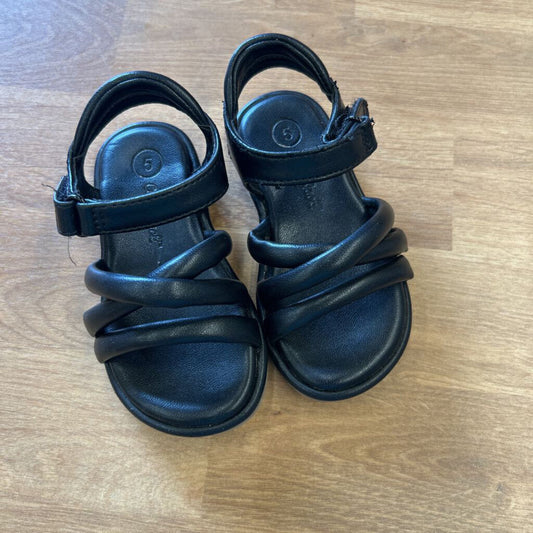 Cat & Jack Black Rope Sandals - 5
