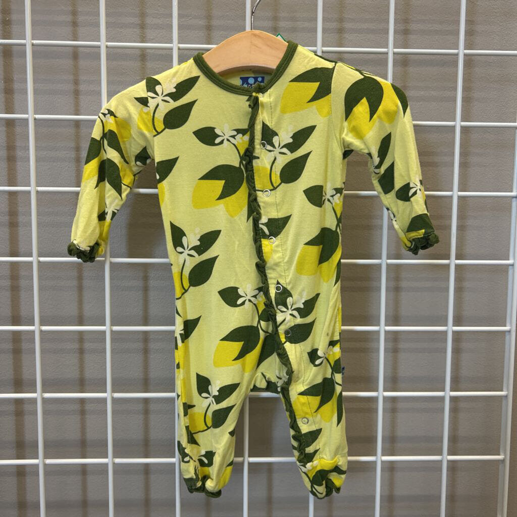 Kickee Pants Bamboo Lemon Snap Sleeper - 0/3m