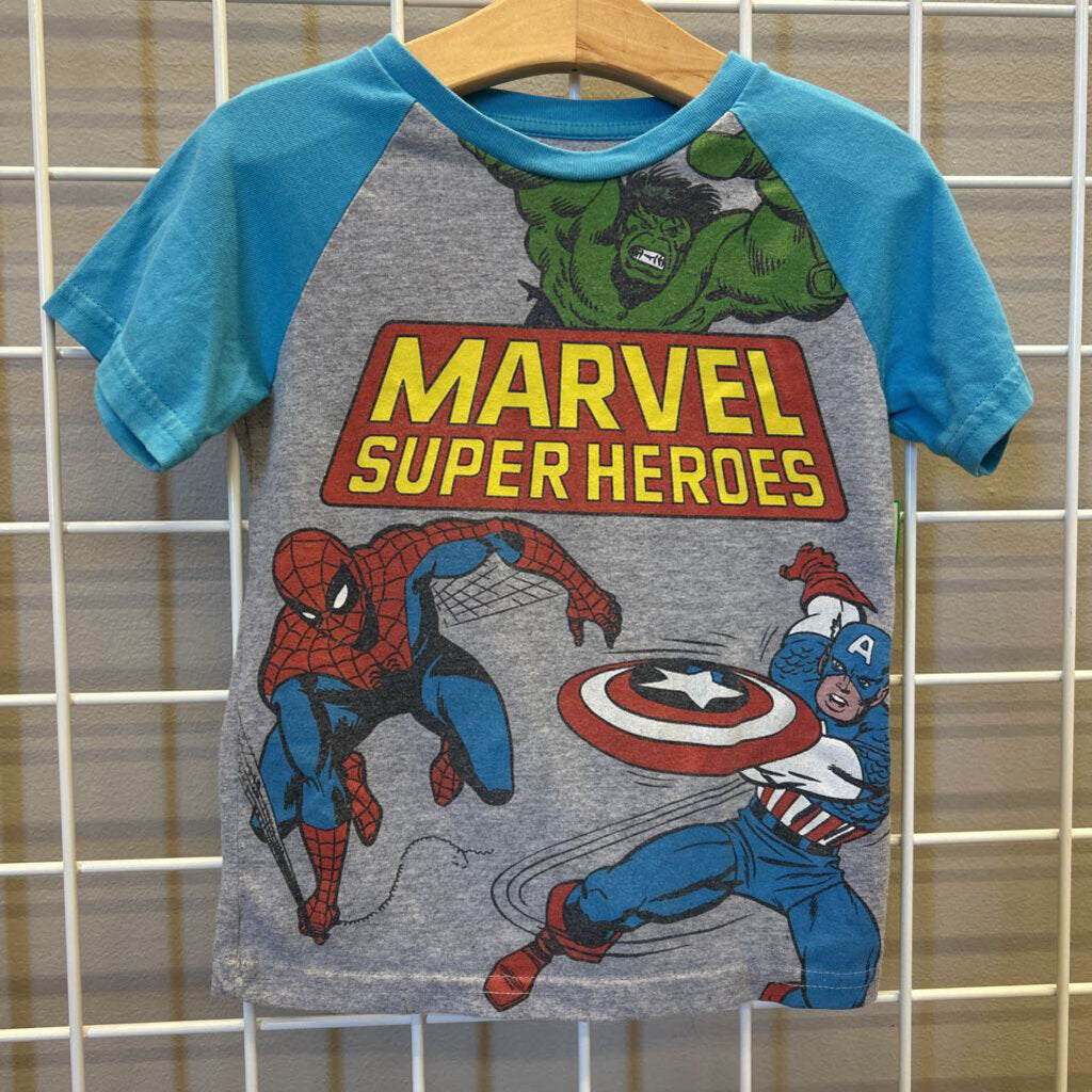 Marvel Super Heros SS Tee - 4T