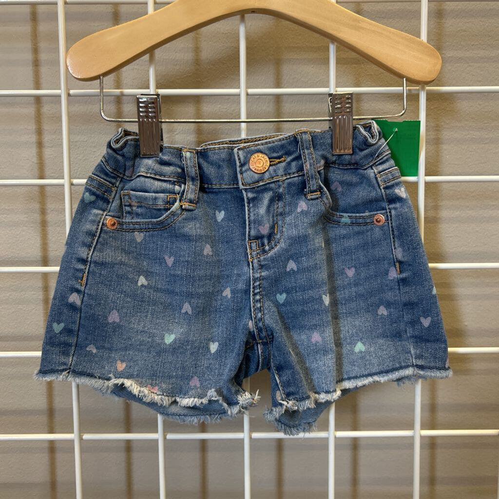 Cat & Jack Denim Heart Shorts - 4/5