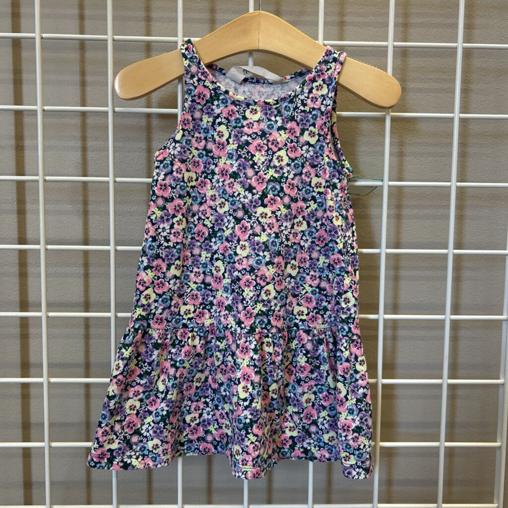 H&M Floral Tank Dress - 2T