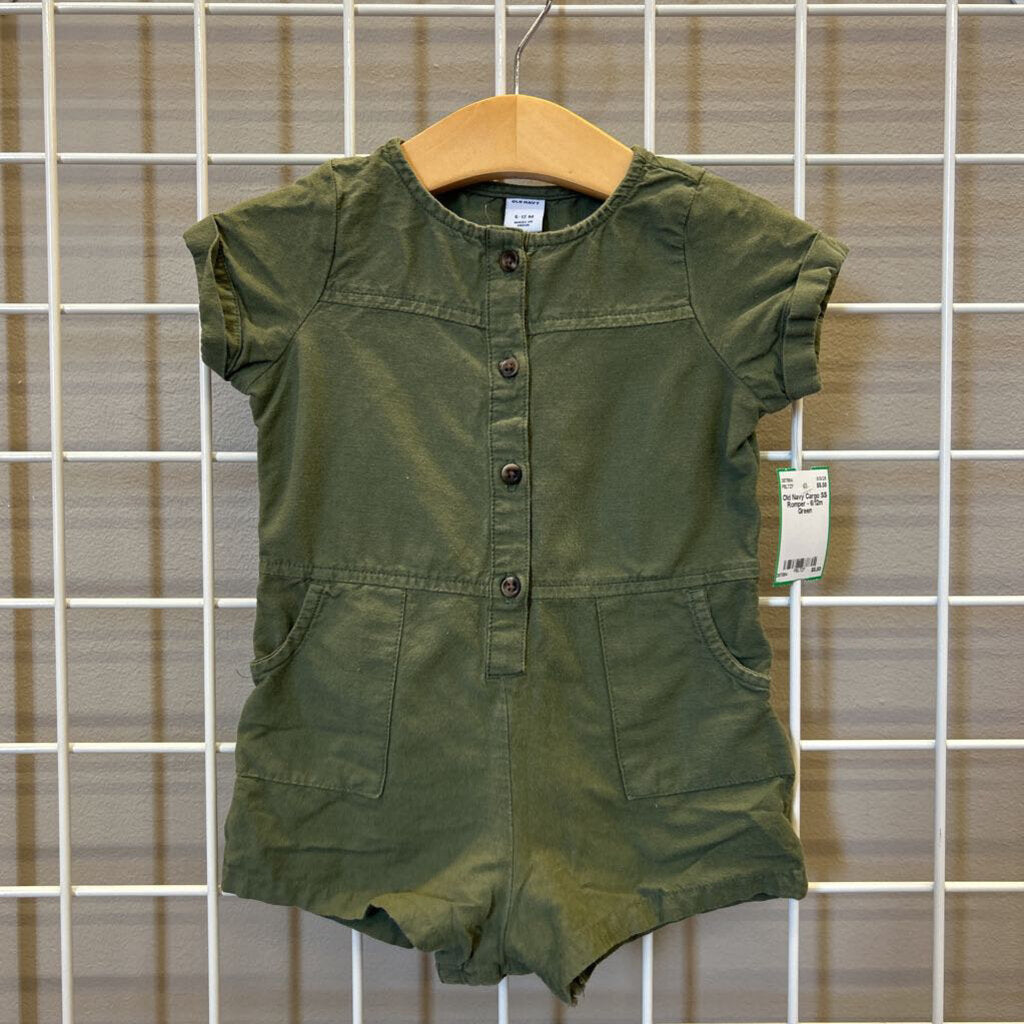 Old Navy Cargo SS Romper - 6/12m