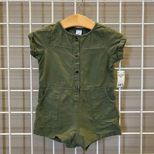 Old Navy Cargo SS Romper - 6/12m