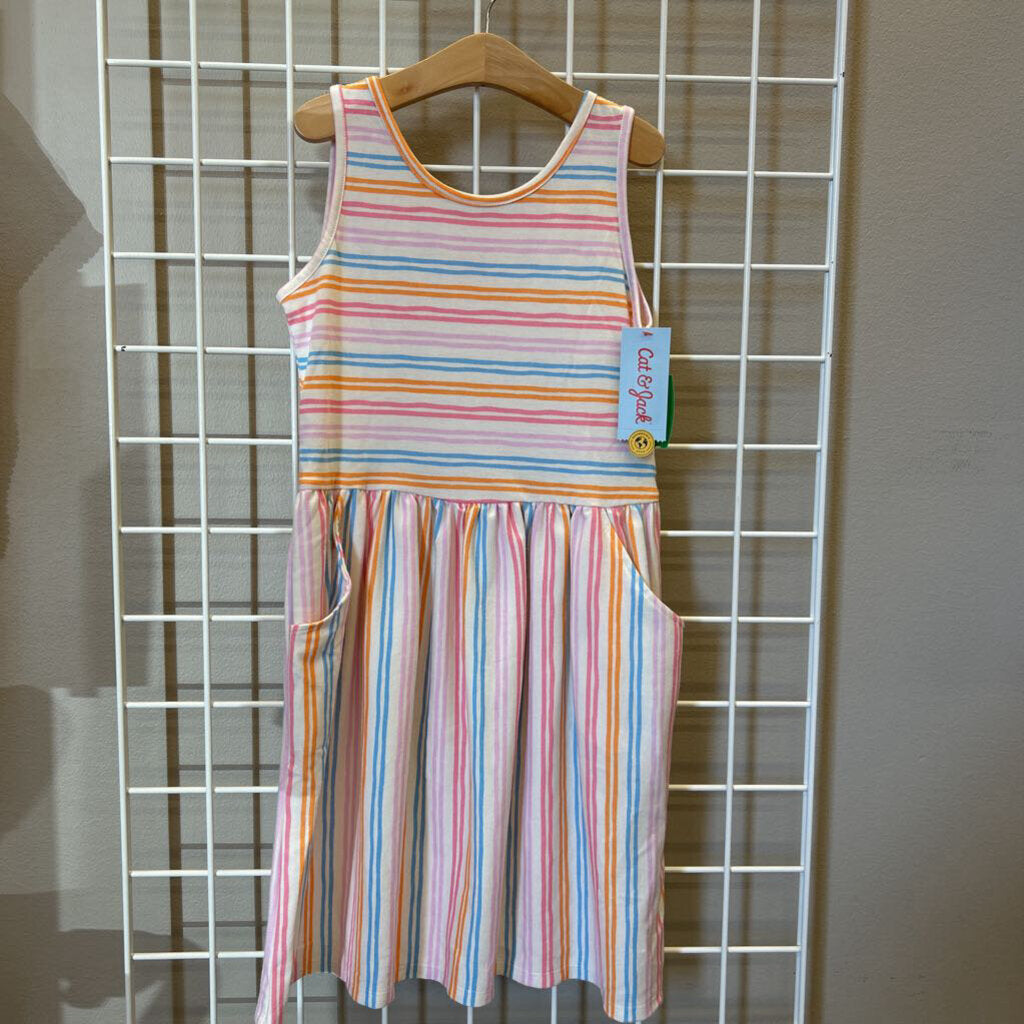 NWT Cat & Jack Stripe Tank Dress - 10/12