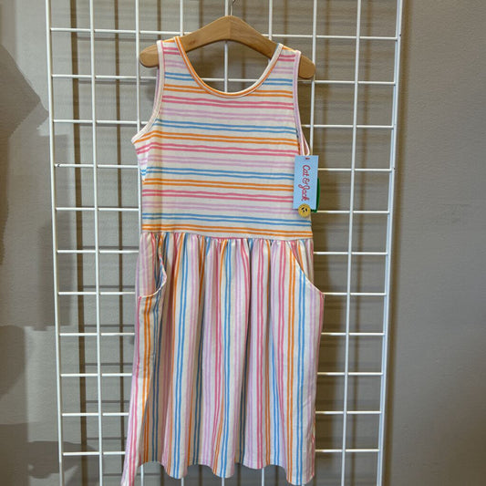 NWT Cat & Jack Stripe Tank Dress - 10/12